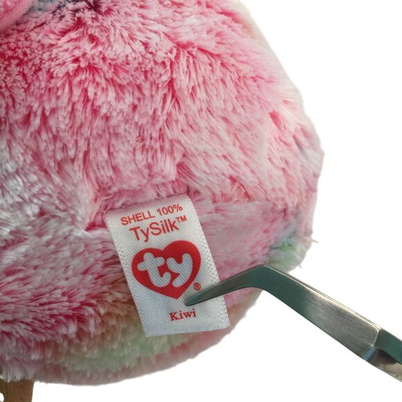 Ty Beanie Boos Kiwi Bird Plush 7" Pink Stuffed Animal Purple Sparkle Eyes w/Tags - Picture 7 of 8